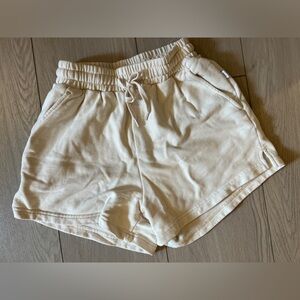 Onia cream terry shorts, S